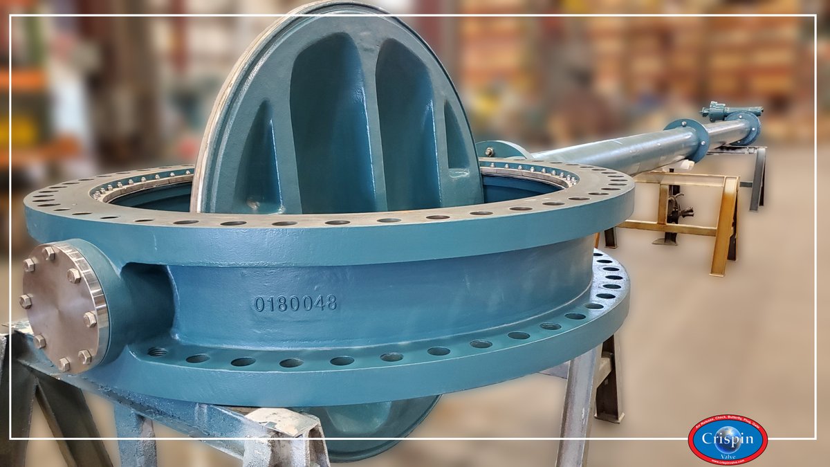 CrispinValve's tweet photo. Taller than a telephone pole and nearly 2.5 lengths of a Volkswagen beetle, Crispin Valve manufactured its 60" Butterfly Valve with 34ft., 4in. Extended Bonnet, @rotork worm gear actuator, and 2" Nut. Our valves are manufactured to be efficient and operable in any situation! https://t.co/8WLFSk6cGa