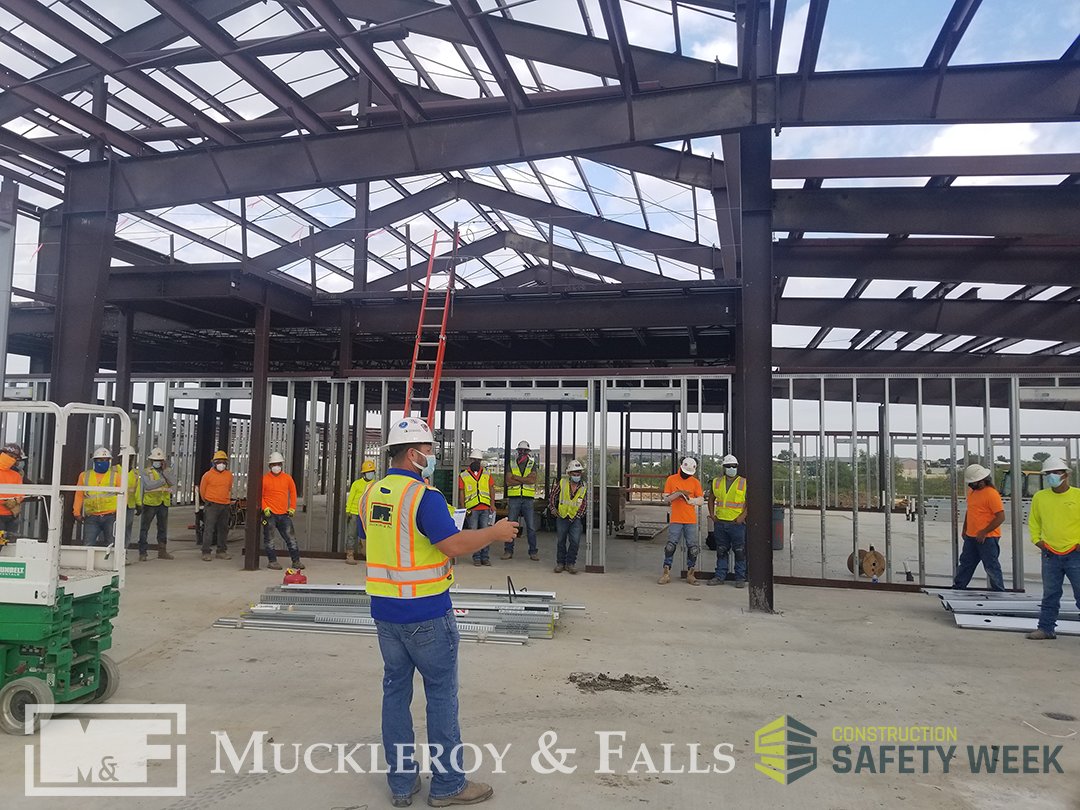 MuckleroyFalls's tweet image. Safety Week 2020 is underway. Our North Fort Worth Animal team delivered a powerful message today to focus on the fundamentals! Stay safe teams! #constructionsafetyweek #builtonsafety #focusonthefundamentals #generalcontractor #commercialconstruction #safetyfirst