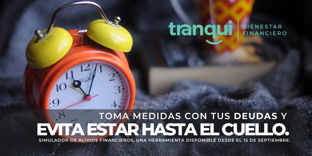 tranquioficial's tweet photo. Desde hoy está disponible el nuevo simulador de alivios financieros que hemos desarrollado para ayudar en el manejo del #endeudamiento.  #simuladordealiviosfinancieros #EvitaEstarHastaElCuello #PAD #aliviosfinancieros https://t.co/lpltaQGkvl https://t.co/696G31wb5D