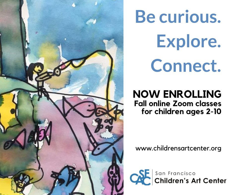 sfchildrensart's tweet photo. 3 more days to enroll in SFCAC Fall online classes! Classes begin next Tuesday, September 22. Enrollment closes this Friday, September 18th! Sign up today to secure your spot and receive  your kit of art materials for the class! - https://t.co/ja9jLtfRGg https://t.co/YD2CVNjhqE