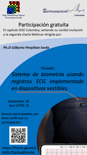 HDSPgroup's tweet photo. Desde el capítulo @ieeecolombia de procesamiento de señales con apoyo de la @UIS, se abre la invitación a participar activamente en la segunda charla del ciclo de webinars sobre adquisición y procesamiento de imágenes. Inscríbase en https://t.co/HitkReQzWl. ¡Los esperamos! https://t.co/ooBY0ejGzb