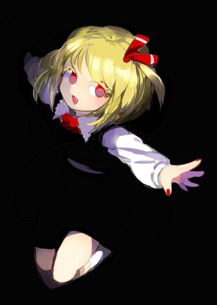ルーミア(東方プロジェクト) 「ルーミアちゃ 」|茶丸九のイラスト