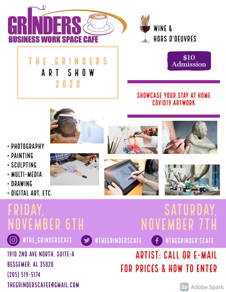 brdrguez_'s tweet photo. Everyone come support. Designed by me #coffee #Bessemer #alabama #thegrinderscafe #cafe #notary #local #smallbusinessowners #work #grind #flatwhite #cappuccino #icedcoffee #espresso #lattemacchiato #frappy #pumkinspice #pumkinspicelattes #grindtime https://t.co/4xox9N8aNz