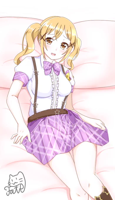 キャス中に描いた有咲 