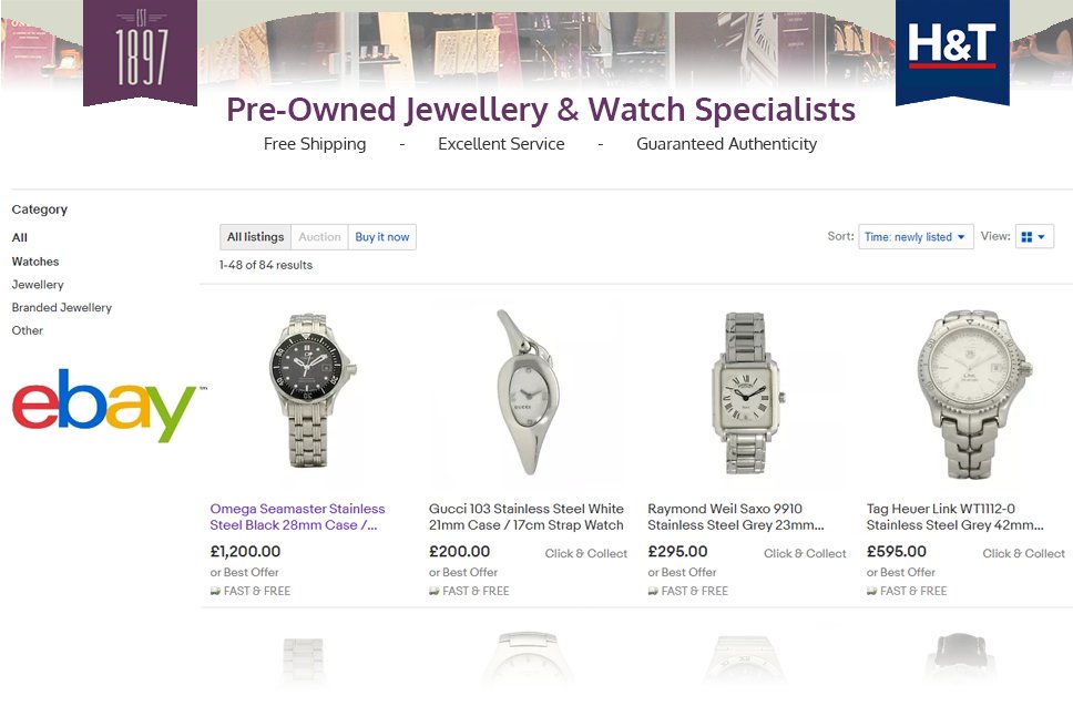 Est_1897's tweet photo. Wanting Watches and Jewellery for less?
We upload our clearance stock onto our Ebay store where you can browse, make offers on products and save yourself hundreds of pounds!
Shop Here: https://t.co/b1mUxHWBs2
-
#Ebay #Store #Watches #Jewellery #Rings #Necklaces #EST1897 #HandT https://t.co/a8k0LORIBp