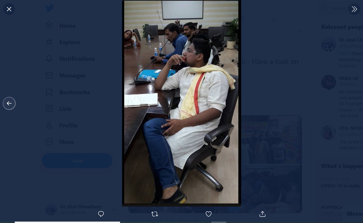 AtulChoudhary87's tweet photo. @nisharai_ggc @CeoNoida @myogiadityanath @Satishmahanaup @prchandna @PankajSinghBJP @dr_maheshsharma #Advocate @RanjanTomar Ji &amp; @nisharai_ggc  Ji - Have a look on these #TwoVideos when I supported them from road to #NOIDACityMagistrate (Shri Ramanuj Singh Ji) by doing #DMGherav (@BNSinghIAS) in 2017

https://t.co/Ughbr70bJV

https://t.co/aYCHVGIO13 https://t.co/lSYBy9UZpd