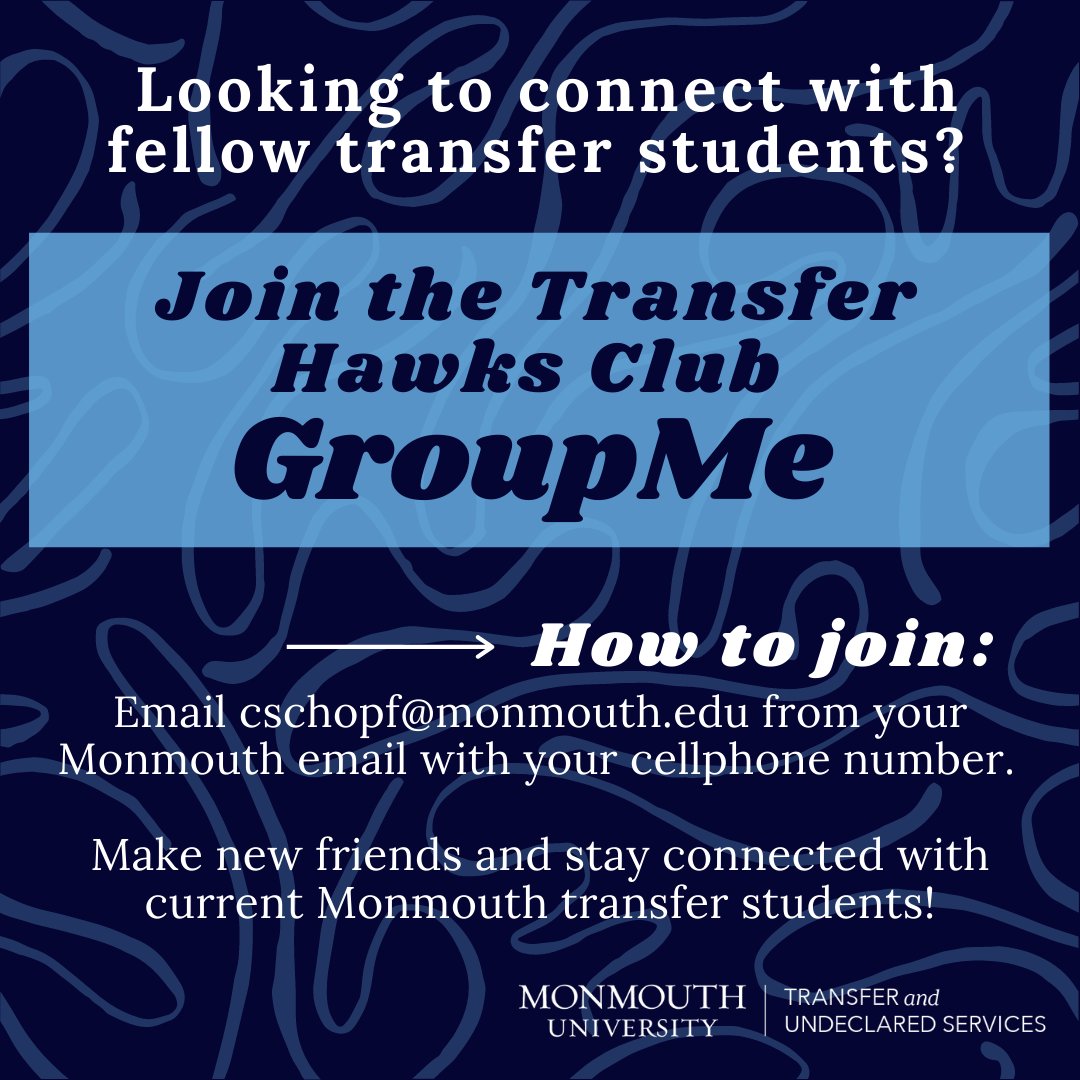 MUtransferhawks's tweet photo. Join the Transfer Hawks Club GroupMe for a great resource to stay updated and connect with other transfer students. https://t.co/ij95Hg5ewb
