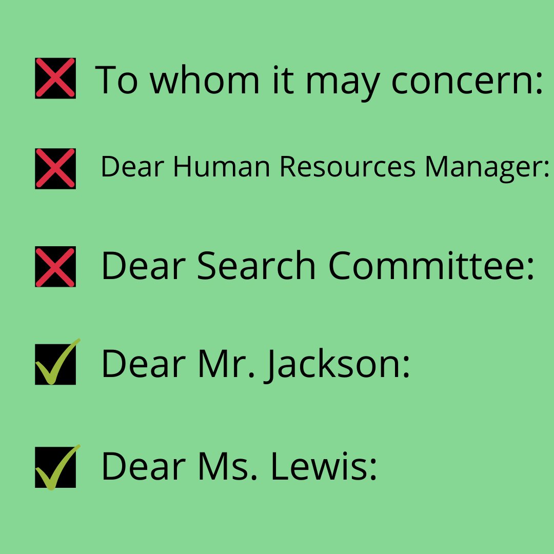 AdvantageCareer's tweet photo. Tip Tuesday: When writing a cover letter, you always want to try to address an actual person rather than a generic person or committee. This shows you took the time to find the contact's name and personalize your document.  #jobsearch #jobsearchtips #jobsearchadvice #careertips https://t.co/NOWJDUjm4T