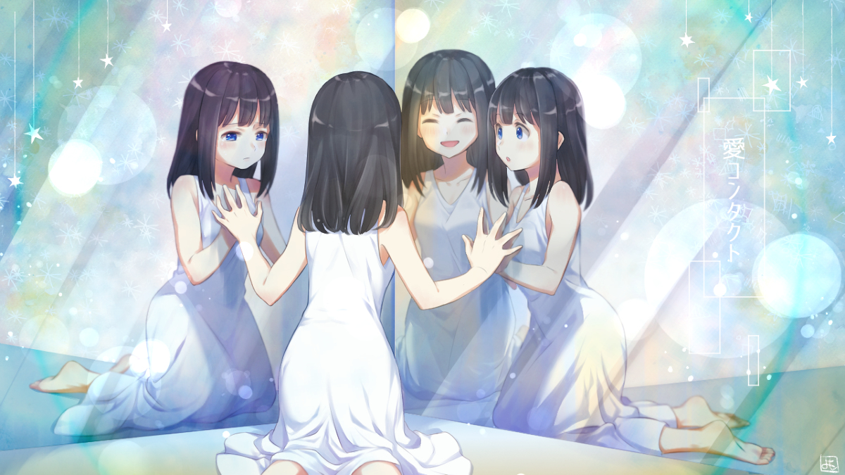 Uzivatel よも よもひろ Na Twitteru ボカロオリジナル曲 愛コンタクト Mvイラスト オリジナル 女の子 ボカロ曲 T Co Byqq2nmpfk