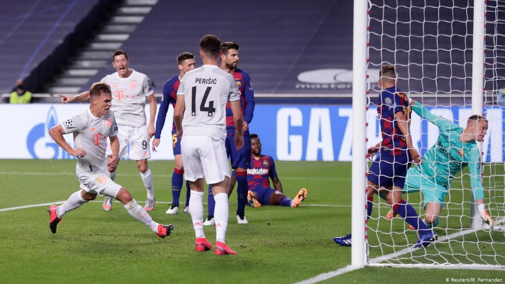 5. Kimmich's 5-2 against Barcelona in the CL quarterfinalJust like the last one this goal itself isn't the spectacular part of the goal but again a breathtaking dribbling of Phonzy against half of the Barca team in which he humiliated Semedo.