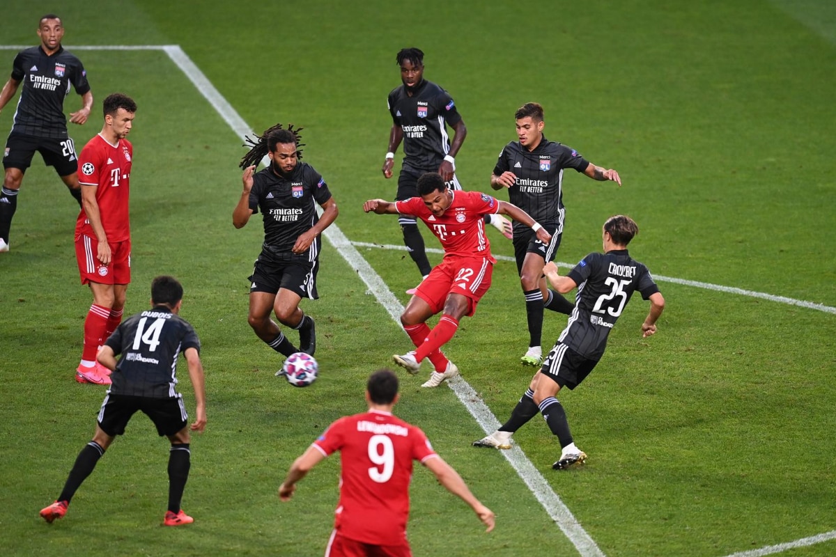 2. Gnabry's 1-0 against Lyon in the CL semifinal This brilliant was beautiful and also very, very important. The start from Bayern against Lyon wasn't good at all and Lyon almost were 2-0 up.But Gnabry's breakthrough turned the tables in this game.
