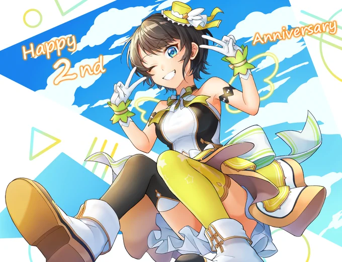 2周年!おめでとうございます!!???
記念Liveも楽しみ!✨
3年目も元気に大空に羽ばたいてもろて～☀️
 #プロテインザスバル 