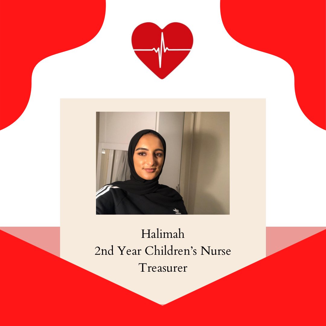 Salford Nursing Society (@salfordnursoc) on Twitter photo Introducing our 2020/2021 Nursing Committee! 🤩
<a href="/aiboud_salma/">Salma Aiboud</a> as Chairperson
<a href="/jadeallen096/">Jade Allen</a> as Secretary
Clare as Wellbeing Officer
@Halimahhu as Treasurer Introducing our 2020/2021 Nursing Committee! 🤩
<a href="/aiboud_salma/">Salma Aiboud</a> as Chairperson
<a href="/jadeallen096/">Jade Allen</a> as Secretary
Clare as Wellbeing Officer
@Halimahhu as Treasurer