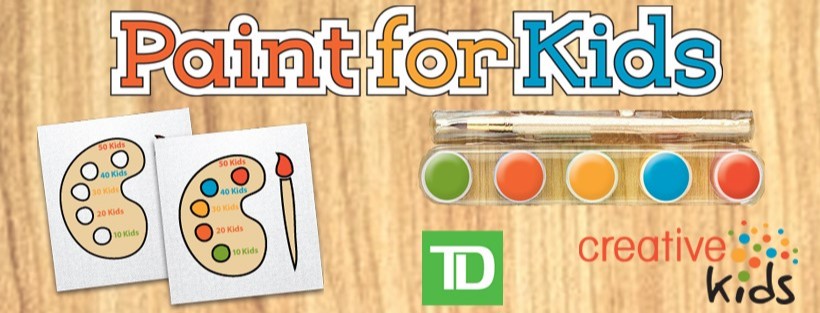 CreativeKidsSK's tweet photo. Our TD #PaintForKids campaign is BACK! Starting today, TD will match all donations made to Creative Kids up to $20,000 - $10,000 for Regina and $10,000 for Saskatoon! Help #SaskKids access quality arts and culture activities right in their own community at https://t.co/SpvCw0251H https://t.co/UsmVoQDfHQ