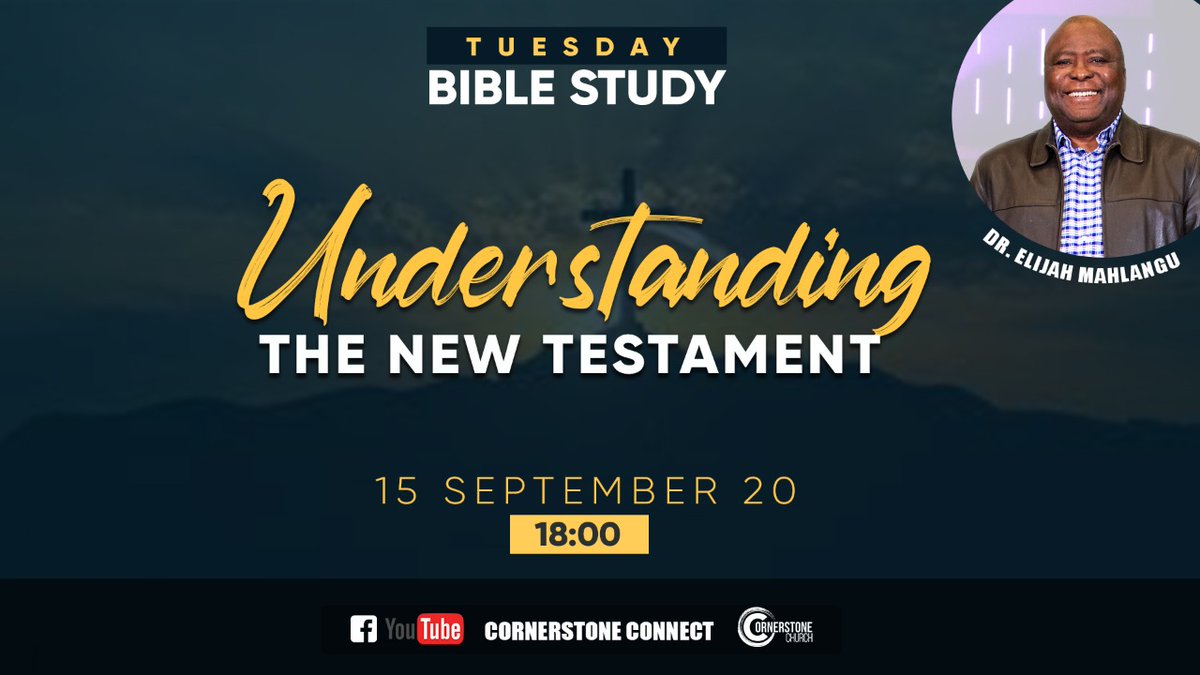 caog_connect's tweet photo. Good day Family
We trust that you are still well and https://t.co/4xxdEKepkZ Month calls for a new series for our Bible Study.Please join us at 6pm.Remember to spread the word by inviting a friend/family member or three. NewSeries_UnderstandingTheNewTestament #CornerstonePlugged https://t.co/tvIOyR3jjf