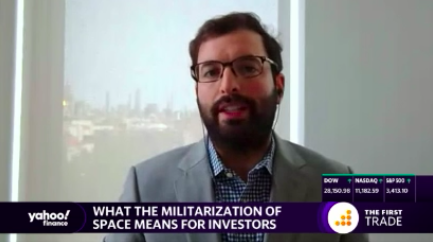 ElickerKathleen's tweet photo. The "Space Race 2.0" is underway and @ETFwunderkind has the skinny on the militarization of #space and what it means for investors. Via @YahooFinance's #TheFirstTrade https://t.co/Bw22jVCFjM