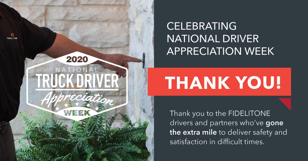 THANK YOU to our drivers and partners who go the extra mile to keep supply chains running. 👏
#NationalTruckDriverAppreciationWeek #ThankATrucker #NTDAW2020