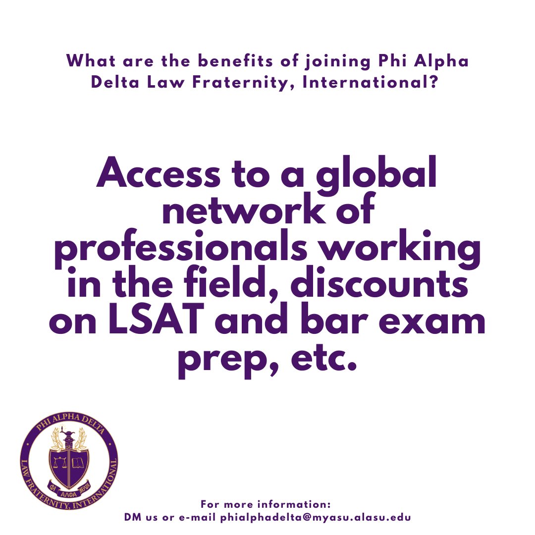 PAD_ALASU's tweet photo. Please fill out the Interest Meeting Sign-In Form in our bio pertaining to the Phi Alpha Delta Interest Meeting that will be held on Thurs., Sep. 24th at 6:00 PM (CST). 

#myASU #myASU21 #myASU22 #myASU23 #myASU24 https://t.co/KCbwZoPu1z