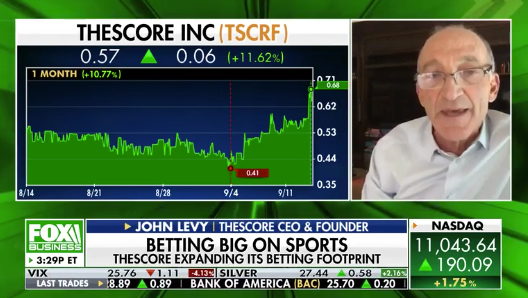 WATCH: theScore CEO John Levy spoke with <a href="/LizClaman/">Liz Claman</a> on Fox Business to talk about the return of the NFL and the company's opportunity in sports betting: bit.ly/2FuQcg8 

#sportsbetting #sportsbiz #sportsmedia