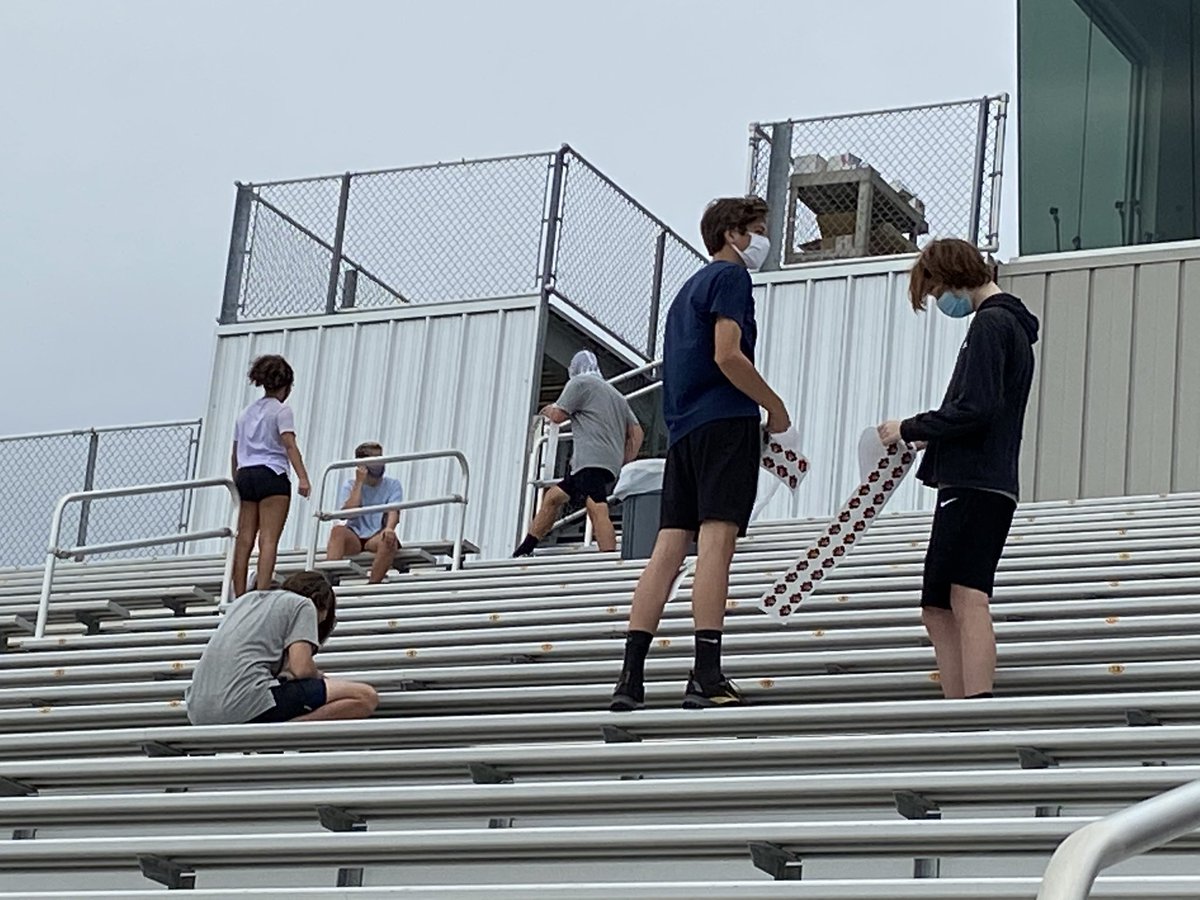 DS_Track's tweet image. Great community service Track Tigers. Placing stickers and preparing our stadium for Friday night lights! #tpd #socialdistancing @DSISD