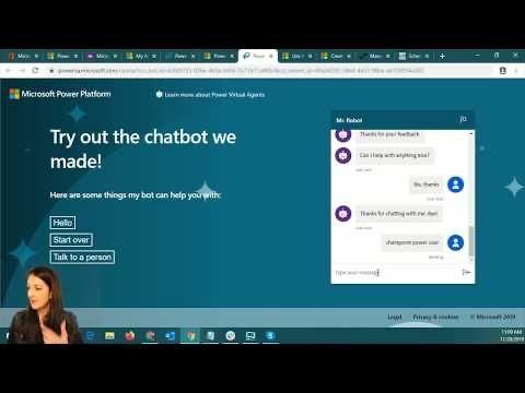 WonderLaura's tweet image. My Power Hour: Power Virtual Agents 
bit.ly/32okDxf
#Microsoft365 #chatbot #PowerVirtualAgent