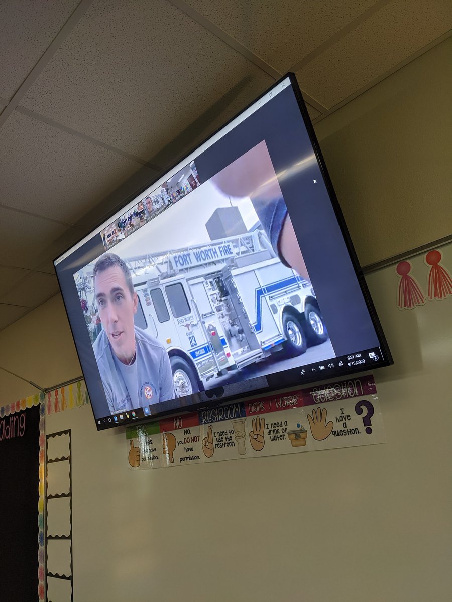 jenaedukes's tweet photo. Learning about authority figures in the community! Thankful for zoom to bring Lieutenant Robinson and Station 23 into our classrooms! ❤️
@MrsPennyB @whitneyreed @SenderaRanchEle https://t.co/JQkZhVFChJ