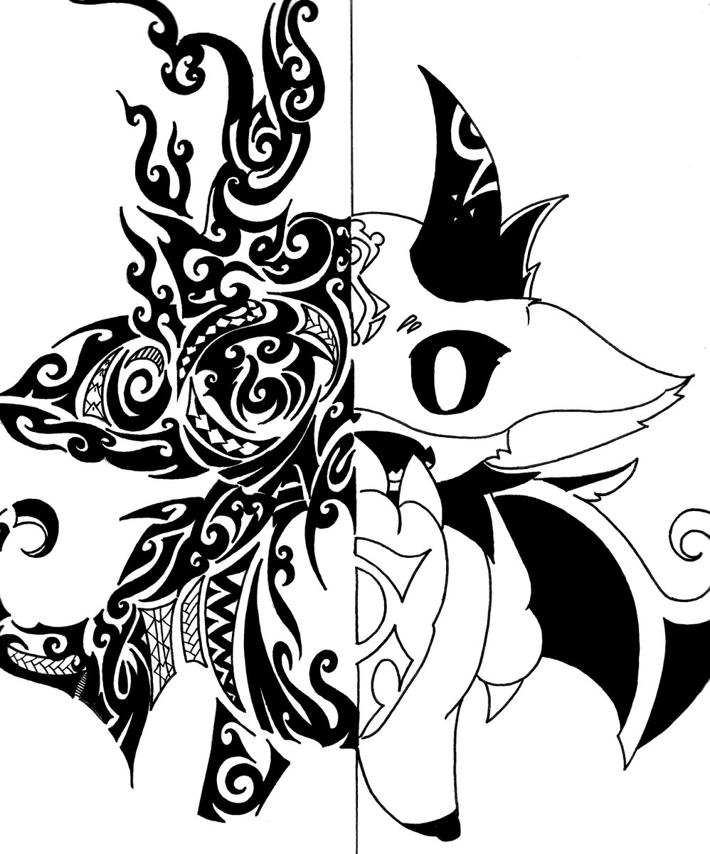 index545karas's tweet photo. 【トライバル】DEBIDEBI・DEBIRU【オリジナル】
悪魔本来の力を具現化したイメージで描きました。
#でびるさまにささげるえ #トライバル #でびでび・でびる 
#にじさんじ #痛イバル https://t.co/G1pfObLQEq