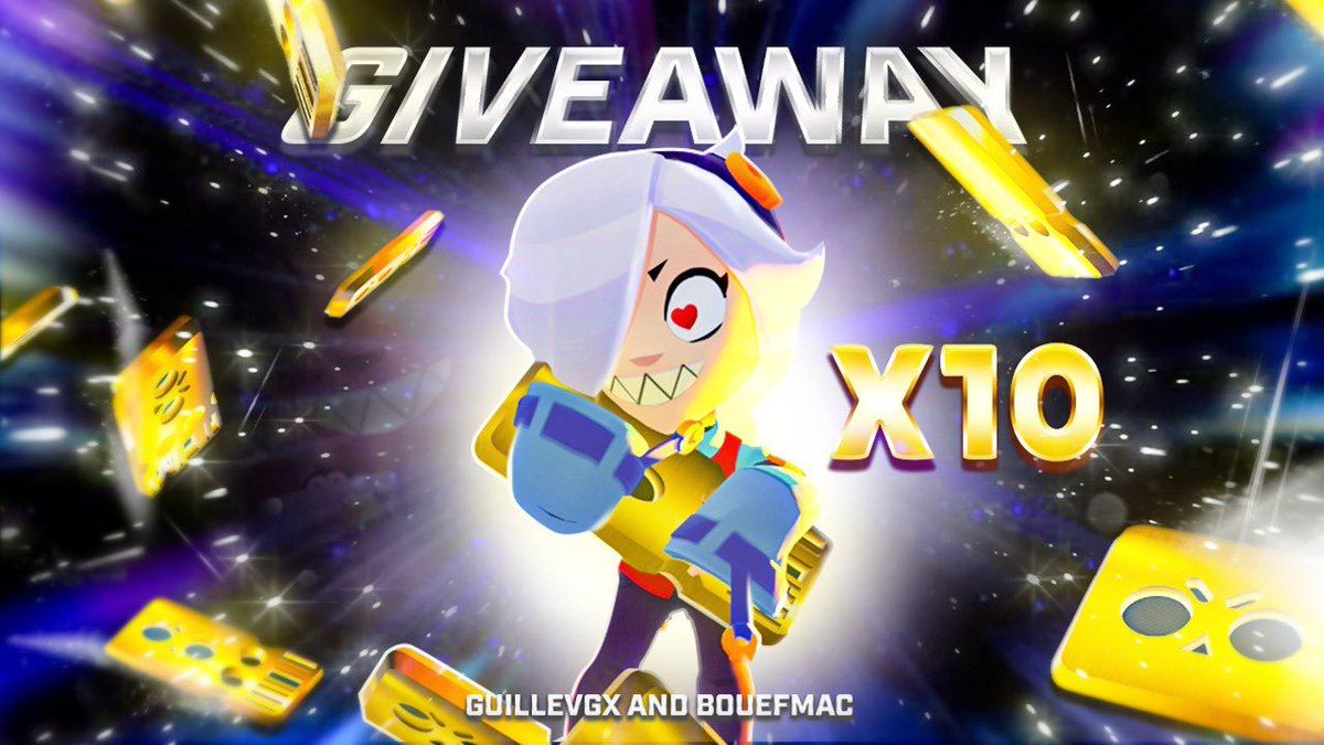 🔥GIVEAWAY / SORTEO🔥

🎫 x10 BRAWL PASS! 🎫

📢FOR PARTICIPATE:

- Follow <a href="/Boeufmac/">Boeufmac</a> &amp; <a href="/GuilleVGX/">GuilleVGX</a> 
- Like ❤️
- Tag 2 friends 👥

Winners in 7 days!⏳

Good Luck!🍀