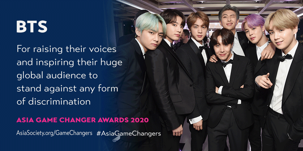 Global superstars  @BTS_twt have topped music charts, broken records, and sold out concerts globally. But BTS is much more than music — they are also committed advocates for marginalized people.Learn more about what makes them 2020  #AsiaGameChangers:  https://bit.ly/35DN2l1 