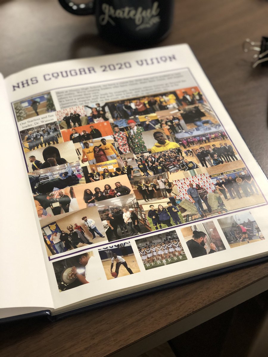 Nimitz_YB's tweet photo. Y’all!! The yearbooks are in!! They look so good. If you have already purchased a book, your pick up date will be this Wednesday and Thursday from 11-1. Send me a message so I know which day and when and I will meet you at the front of the school with your book! @MsBurns_NHS https://t.co/oEyvJ60df4