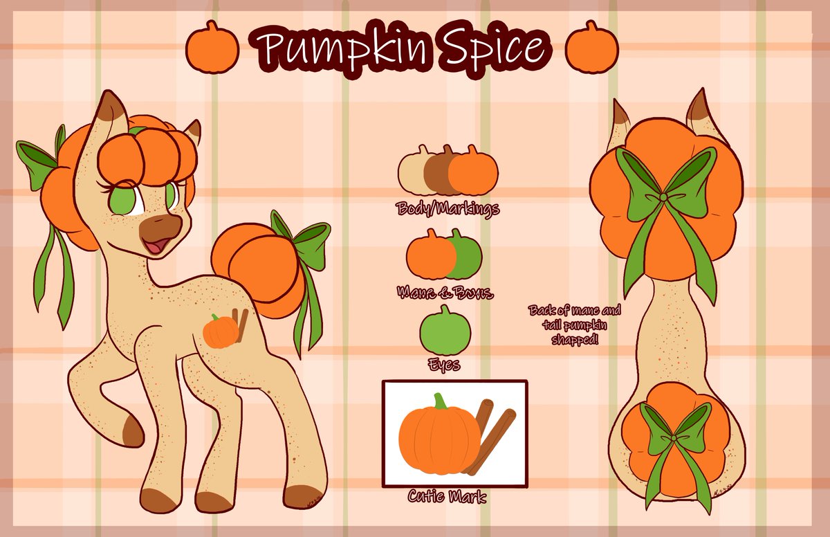 MsColorsplash's tweet photo. Updated Pumpkin Spiceβs Ref!
Its Fall time now! π
#mlpoc #mlpocref #pumpkinspice #pumpkinspiceoc https://t.co/gYBbHDSqUS