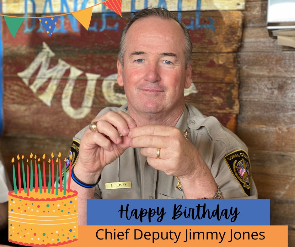 If you see Comal County Chief Deputy Jimmy Jones around town today, make sure you wish him a very Happy Birthday. 🎁🎉🎂
#ComalCountySO
