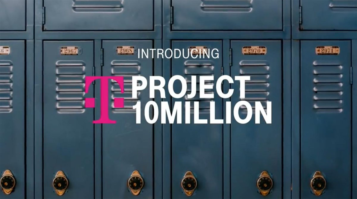 TmoNews's tweet photo. T-Mobile launches Project 10Million to help students get online for school https://t.co/dpNgMnZfUY https://t.co/oA7UOWSdA4