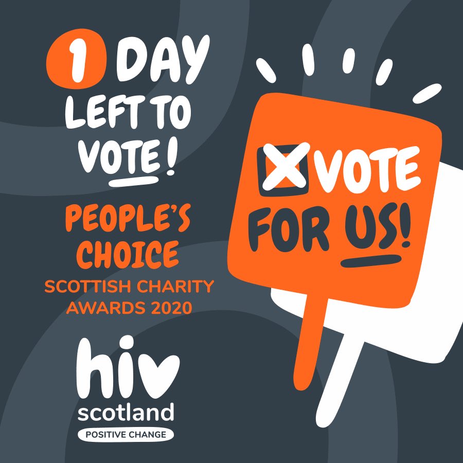 nathansparkling's tweet photo. There is less than 24 hours left to vote for @HIVScotland in the #ScotCharityAwards. Help us make HIV stigma history. Voting closes at 5pm Friday. Vote now at https://t.co/qAda5IGmOw and don’t just take my word for it... https://t.co/rP72lYuA6R