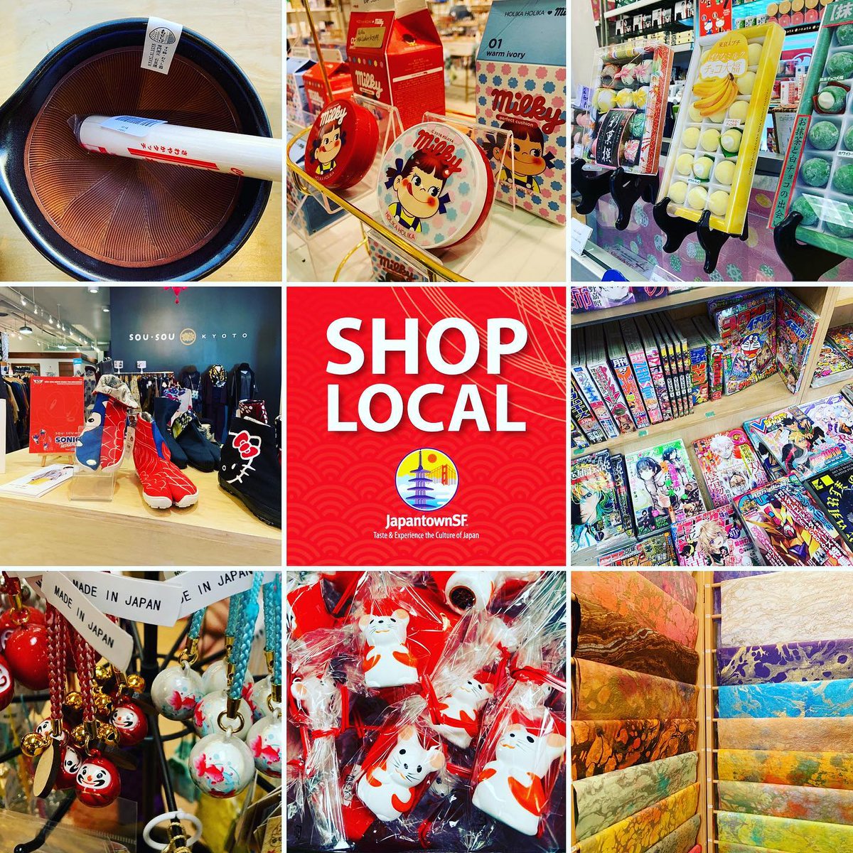 #SF #Japantown shops &amp; restaurants are now open, incl. <a href="/JapanCenterSF/">Japan Center Malls</a> Malls, Kinokuniya Building, and stores along Buchanan St and Post St! 

Please check with individual stores for hours. Restaurants are available for takeout &amp; delivery. Practice social distancing &amp; wear a mask!