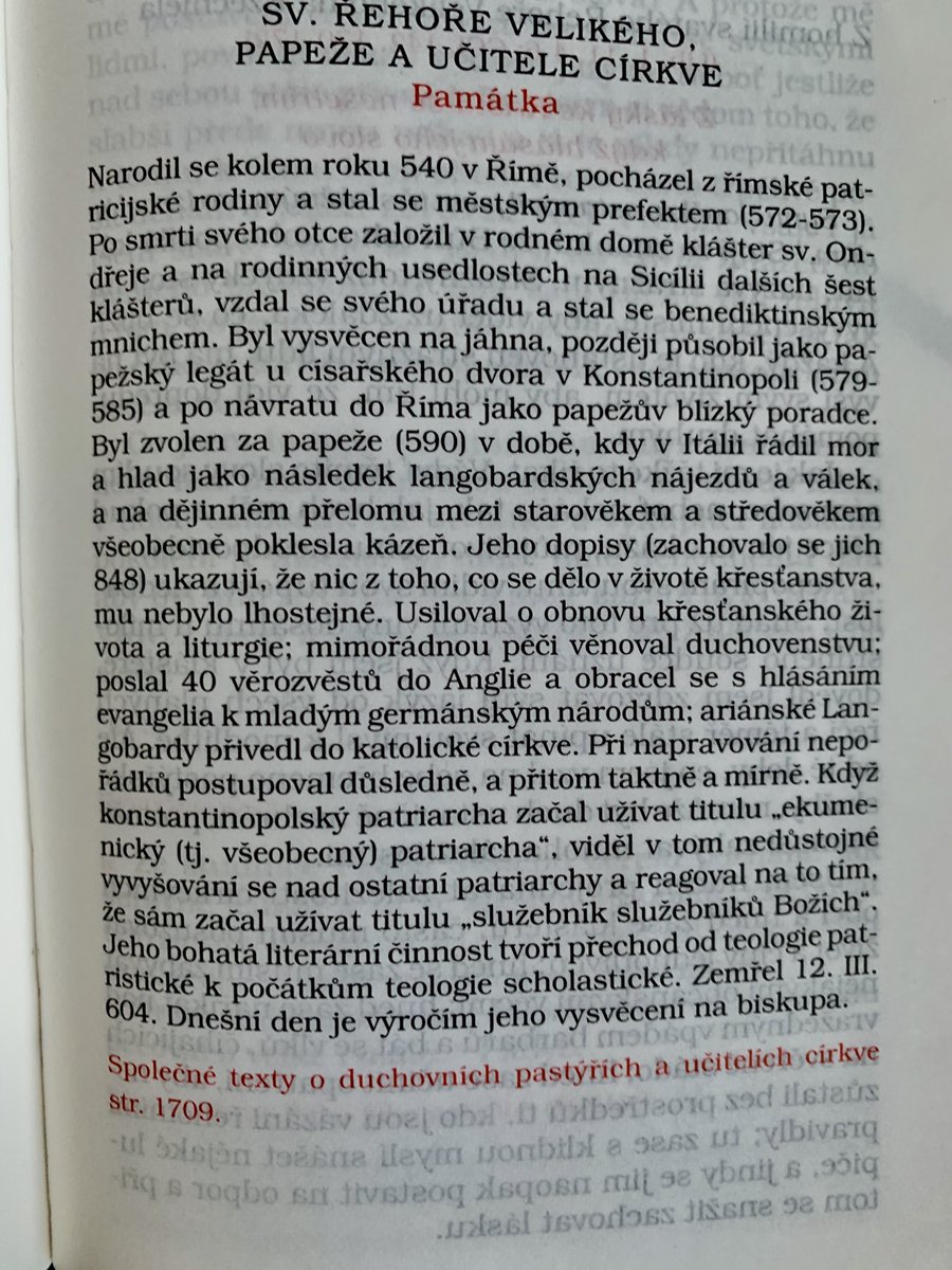 Romualdik's tweet photo. Takový Svatý primátor @ZdenekHrib Říma, co se stal Velikým papežem. #GregoriusMagnus https://t.co/OzDMdWdhtt