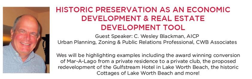 Join us on September 8th at 11:45am to learn about historic preservation as an economic development and real estate tool featuring Wes Blackman, AICP. Register here: lnkd.in/djMf45U