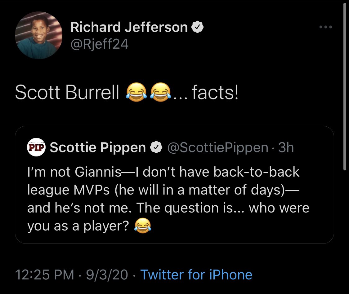 MiddleUrinalPod's tweet photo. Scottie Pippen got this man as well lmao https://t.co/fO0a8xFwj7