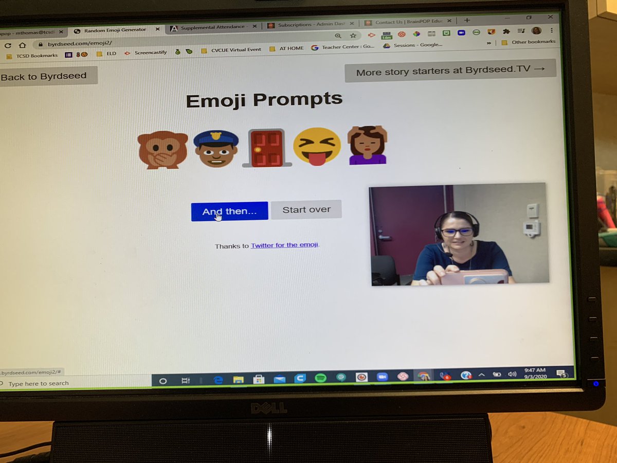 mgomesthomas's tweet image. Kids had fun with this one today, telling stories aloud for language development! The sillier the better! Camdesk Chrome App so they can still see me when I share my screen! #TCSDshare #togtherTCSD