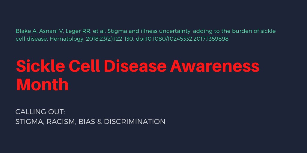 #3: Alphanso Blake reports psychometrics of the Stigma in Sickle Cell Disease Scale among adults with  #SickleCell in Jamaica, noting that SCD-related stigma (esp societal beliefs) remains prevalent outside the US and is correlated w/ illness uncertainty (esp ambiguity about SCD)