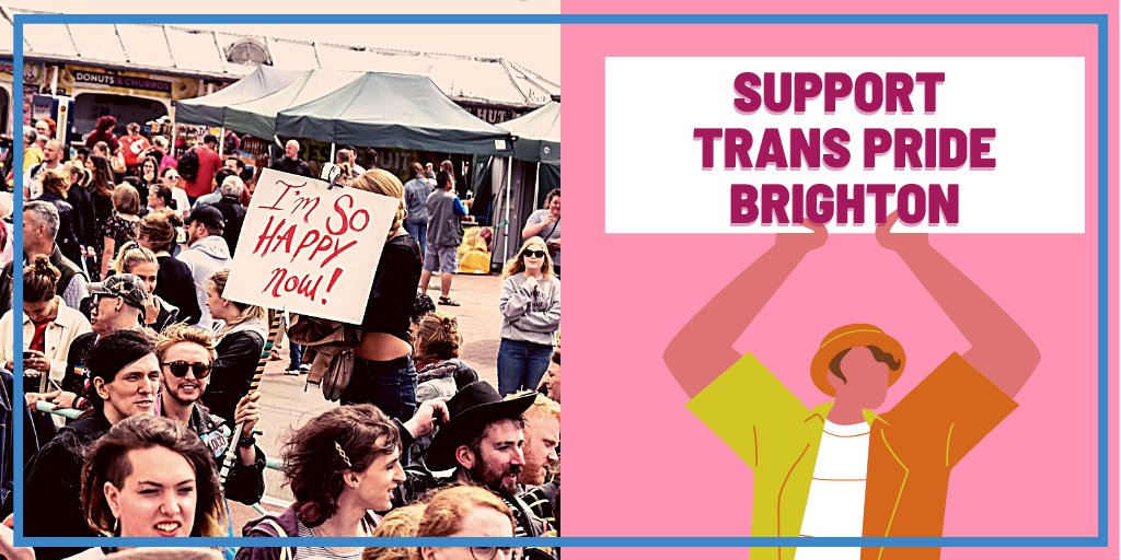 TPrideBrighton's tweet photo. #TransPride Brighton is a day of solidarity, pride, celebration, affirmation, protest & freedom for the entire TNBI community.
Help us put on a glorious event in 2021 by donating to our fundraiser & lets show the UK together that #TransIsBeautful!
https://t.co/OXGH5mpgLB https://t.co/MAhqciyPEJ