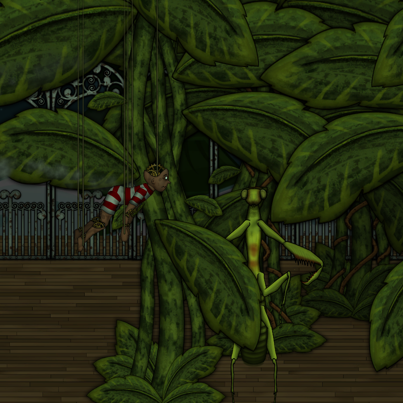 FMStudioGameDev's tweet photo. Welcome to the jungle... 🎵🎶⚙🌳☠
#Cog #workinprogress #madeinunity #fmstudio #mantis #indiedev #indiegame #AdventureGame https://t.co/4sdff2FWe8