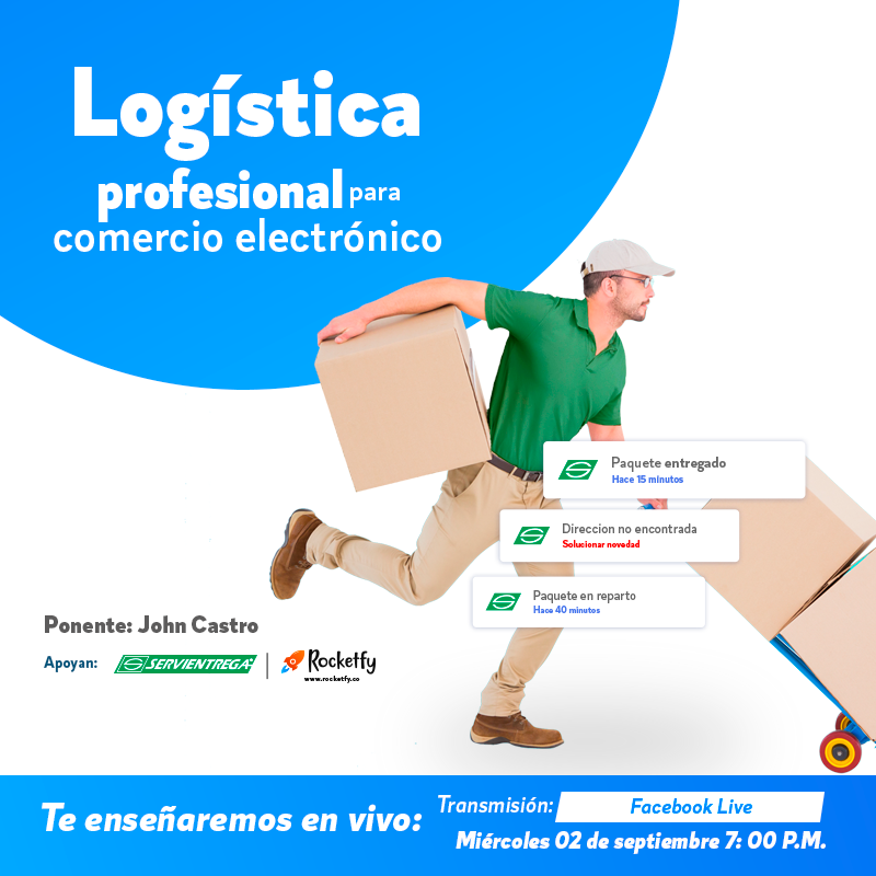 Rocketfy1's tweet photo. Webinar de Logistica profesional para comercio electrónico https://t.co/CVgatOdNbw