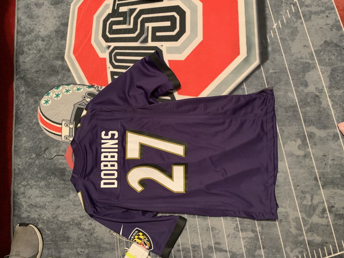 Tblauvelt66's tweet photo. Ready to rock the jersey! @Jkdobbins22  #2#27#GoBucks#Buckeyeforlife https://t.co/NLEqXcmXFK
