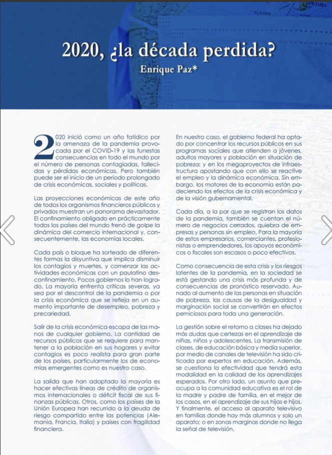 jepp_79's tweet photo. Las repercusiones de la pandemia en la educación serán irreversibles en la ampliación de las brechas de desigualdad social. Como sociedad debemos afrontar este reto para que 2020 no sea una década perdida. De esto escribo en @RevistaSignum  https://t.co/sb8pqLarNN https://t.co/V0ydUC1umC