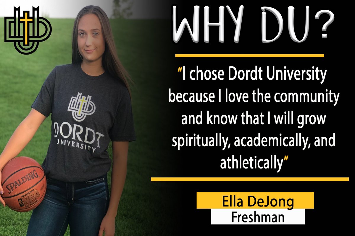 DordtWBB's tweet photo. Why Dordt University❓

Freshman @elladejong tells us why she chose @dordtuniversity

#WhyDU #DefenderWay⚔️🏀 https://t.co/Yq1caUoY5V