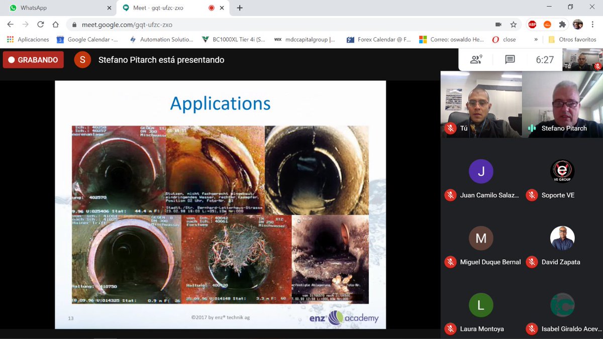 VeGroup_Co's tweet photo. En medio de la #pandemia le sacamos el mejor provecho a la #tecnología. Hoy desde Suiza nos capacitamos en boquillas de lavado para equipos de #presión succión. Gracias a ENZ por la invitación. https://t.co/8xGSakxl4H