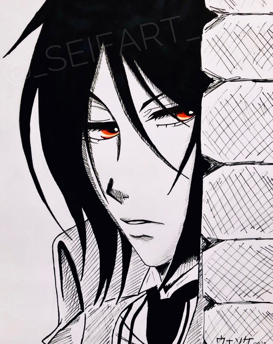 AishiteruRuki's tweet photo. • Sebastian Michaelis Sketch ✍🏻🖤 (OC: Yana Toboso 🦋) #kuroshitsuji #blackbutler #seifart #art #drawing #sketch #sebastianmichaelis #demonbutler #yanatoboso #anime #manga https://t.co/H9j8mTRXuA