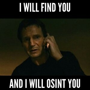 ValDockrell's tweet image. Memes and OSINT, two of my favourite things.. here's my attempt
#OSINTMeme @TraceLabs