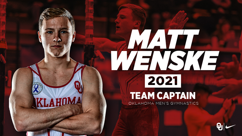 OU_MGymnastics's tweet photo. Joining @DyerGage as a 𝐭𝐞𝐚𝐦 𝐜𝐚𝐩𝐭𝐚𝐢𝐧 for 2020-21, senior Matt Wenske! 

The squad is in good hands with these two 𝘭𝘦𝘢𝘥𝘪𝘯𝘨 𝘵𝘩𝘦 𝘸𝘢𝘺. 💪

#GymU https://t.co/hSwyD1LHvC